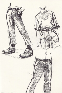 clothing design sketch study